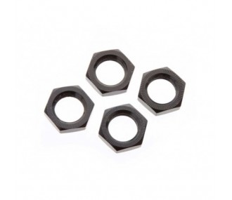 ARRMA AR310449 Wheel Nut Aluminum 17mm Black (4)