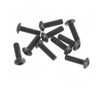 ARRMA AR721310 Button Head Screw 3x10mm (10)