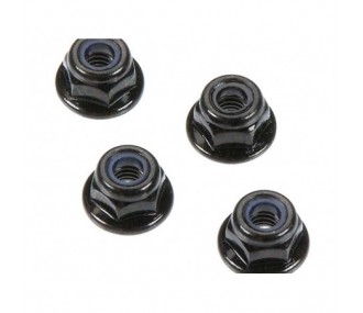 ARRMA AR708001 4mm Flange Lock Nuts (4)