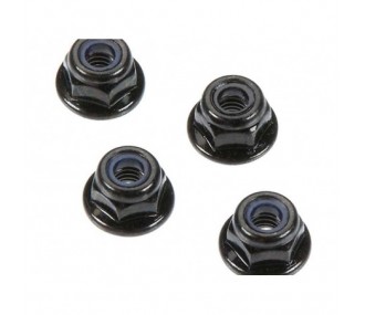 ARRMA AR708001 Dadi di bloccaggio flangia 4 mm (4)