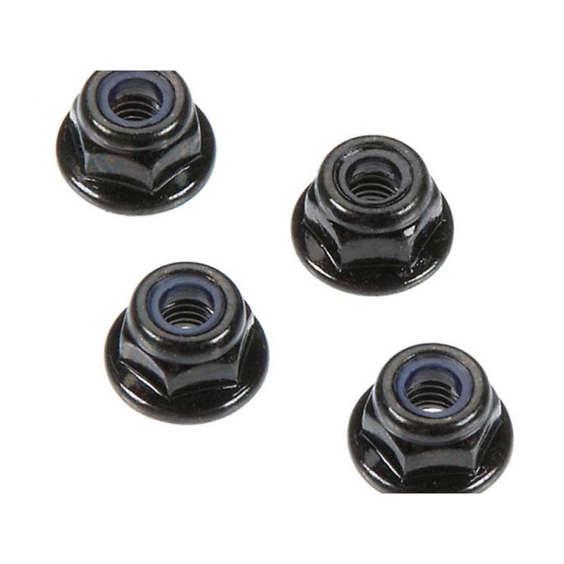 ARRMA AR708001 4mm Flange Lock Nuts (4)