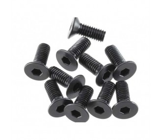 ARRMA AR722308 Tornillo cabeza plana 3x8mm (10)