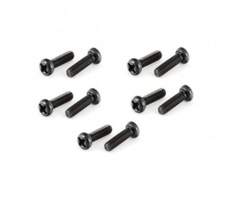 ARRMA AR725310 ButtnHead Cross Machine Screw 3x10mm (10)