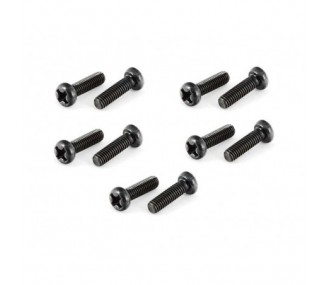 ARRMA AR725310 Button Head Cross Machine Screw 3x10mm (10)