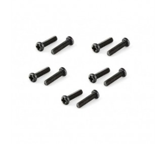 ARRMA AR725312 Button Head Cross Machine Screw 3x12mm (10)