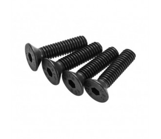 ARRMA AR722416 Vite a testa piatta esagonale 4x16mm (4)