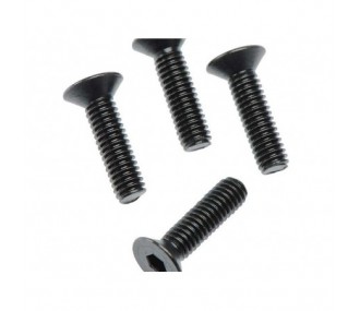 ARRMA AR722415 Flat Head Hex Machine Screw 4x15mm 4x4 (4)