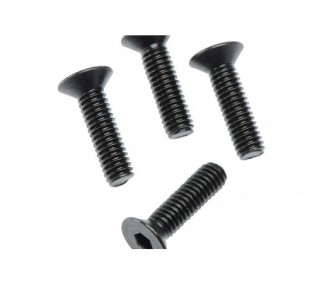 ARRMA AR722415 Flt Head Hex Machine Screw 4x15mm 4x4 (4)