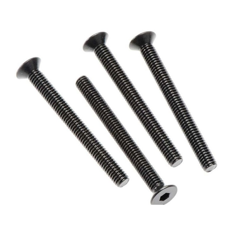 ARRMA AR722440 Flt Head Hex Machine Screw 4x40mm 4x4 (4)