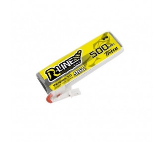 Akku Tattu R-Line lipo 1S 3,7V 500mAh 95C Steckdose JST-PHR