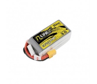 Batterie Tattu R-line V3.0 lipo 6S 22.2V 1050mAh 120C prise xt60
