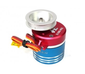 Servo winch HE S100MG Brushless 4 turns - double groove pulley 30mm
