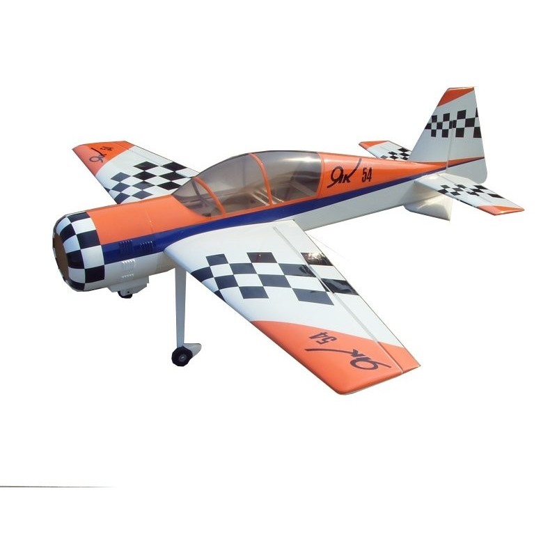 East Rc Model Yak54 74' 30cc naranja/blanco ARF 1.85m