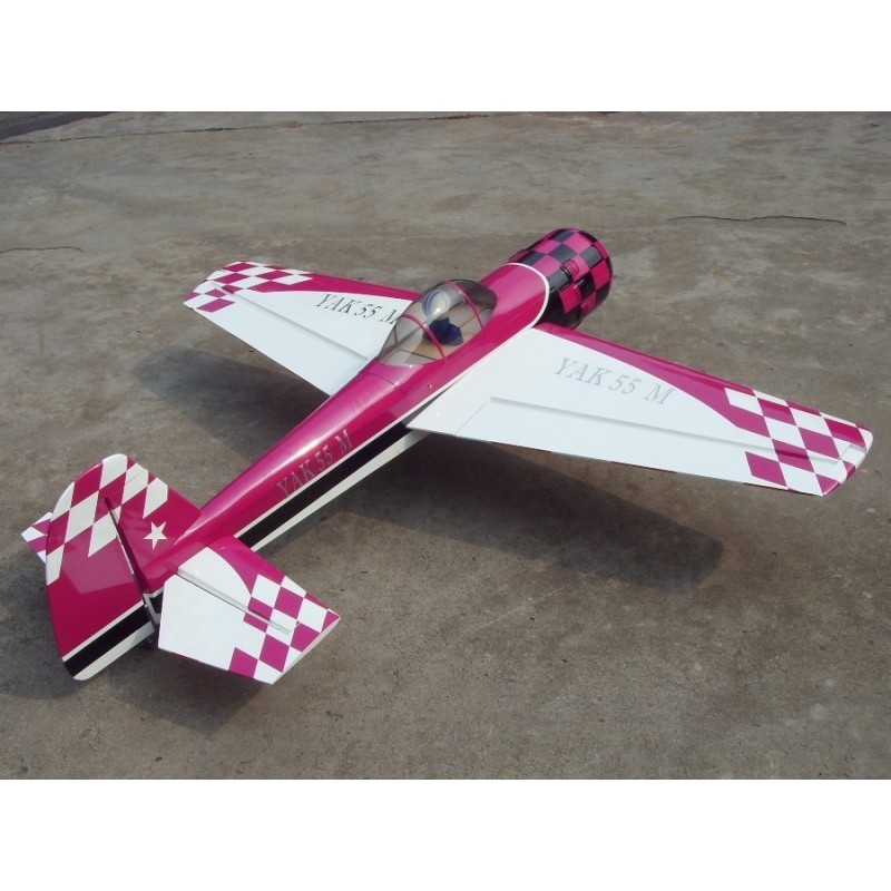 East Rc Model Yak55M 74' 30cc morado/blanco ARF 1.85m