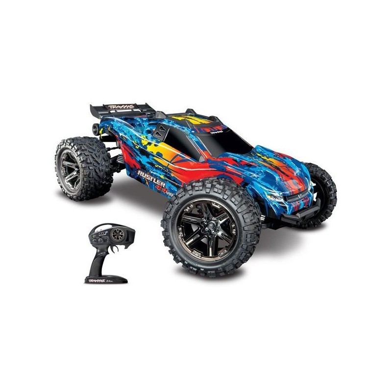 Traxxas Rustler Red 4WD VXL ID TSM RTR (Without battery/charger) 67076-4