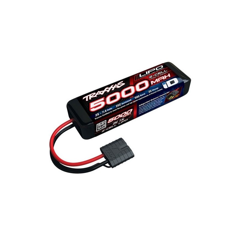 Traxxas Lipo Batería 7.4V 2S 5000mAh ID - Corta 2842X