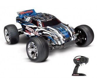 Traxxas Rustler Blue XL-5 2WD Radio TQ & ID RTR (Without Battery/Charger) 37054-4