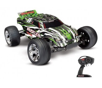 Traxxas Rustler Green XL-5 2WD Radio TQ & ID RTR (Without Battery/Charger) 37054-4