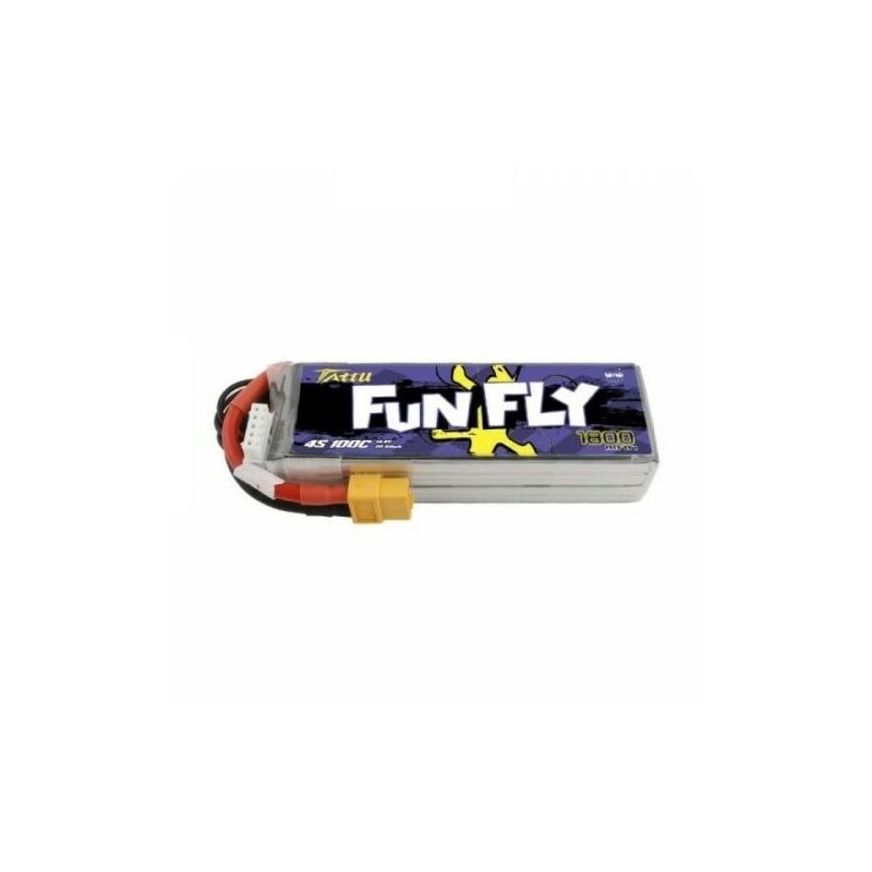 Tattu lipo Funfly Series 4S 14.8V 1800mAh 100C presa xt60