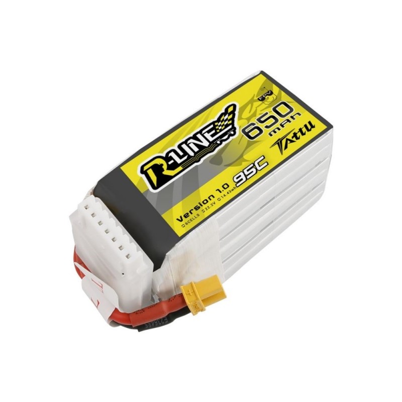 Batteria Tattu R-line V1.0 lipo 6S 22.2V 650mAh 95C XT30