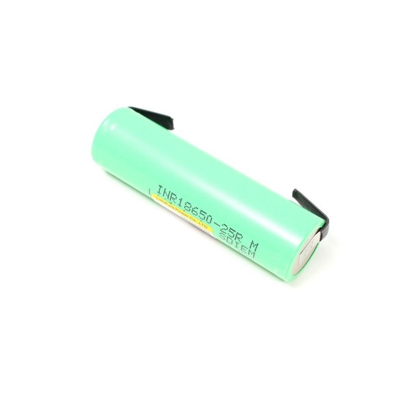 LiIon 1S 2500mAh 20A FLASH RC battery (18650 format) - with tabs