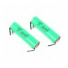 Accus (2 pcs) LiIon 1S 2500mAh 20A SAMSUNG (format 18650) - avec tabs