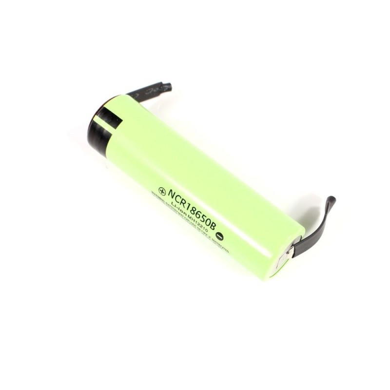 LiIon 1S 3400mAh 5A FLASH RC battery (18650 format) - with tabs