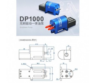 Bomba de humo sin escobillas Dualsky DP1000 con accesorios