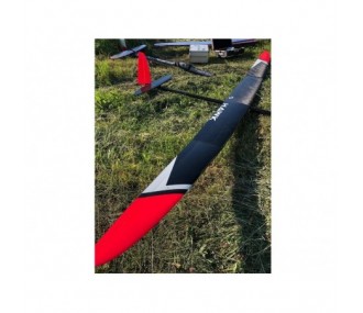 Hawk 3.6 GF (Giant Flap) red and white glider F5J VR Model