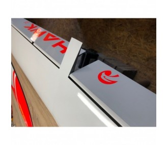 Hawk 3.6 GF (Giant Flap) red and white glider F5J VR Model