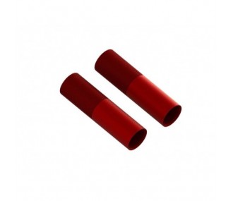 ARRMA Cuerpo Amortiguador Aluminio 24x83mm (Rojo) (2)