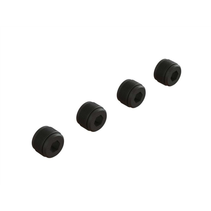 ARRMA Hub Nut (Rot) (4)