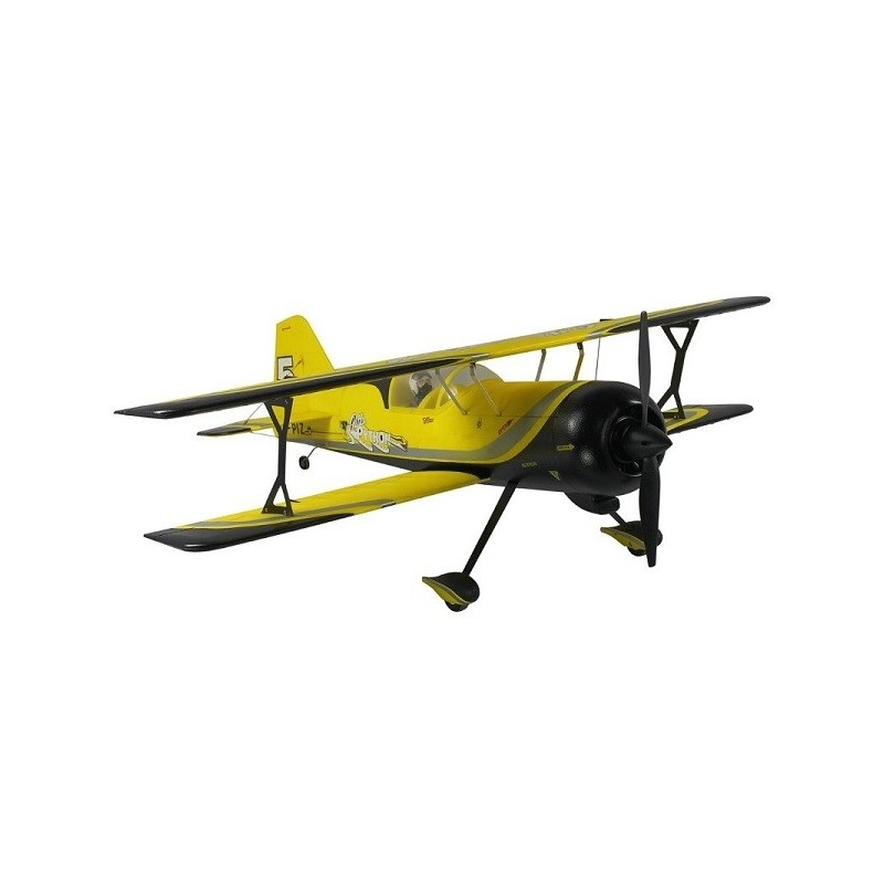 Avion Dynam Pitts model 12 Jaune PNP env. 1.07m
