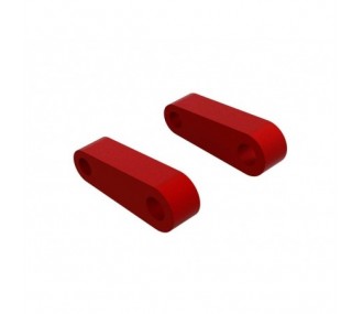 ARRMA Aluminum Fr Suspension Mounts (Red) (2)