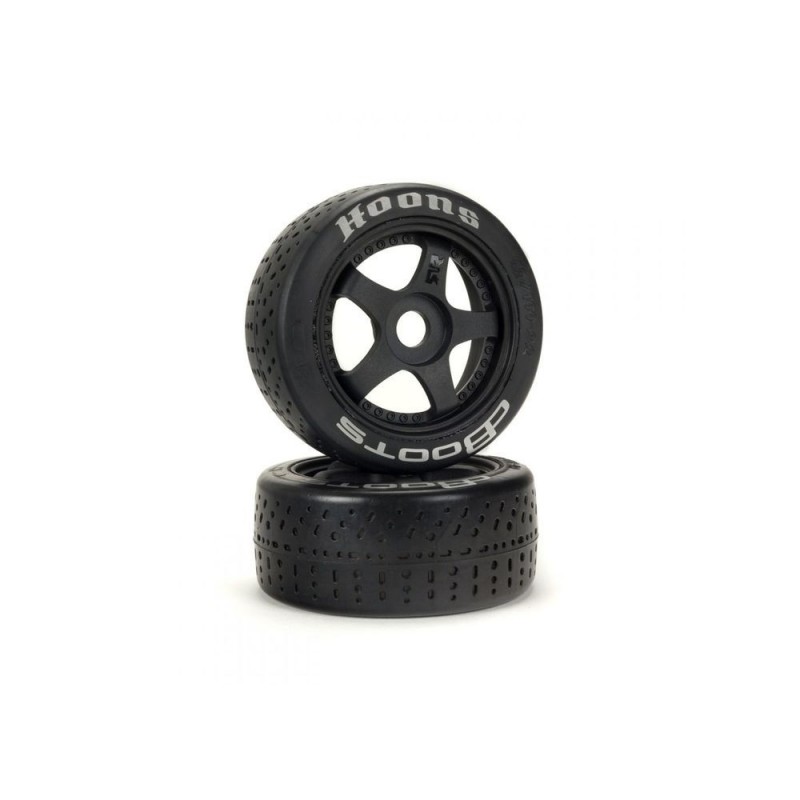 Neumáticos ARRMA dBoots Hoons 42/100 mm con cinturón plateado y llantas de 5 radios de 2,9' (2)