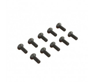 ARRMA Flat Head Hex Machine Screw M2.5x8mm (10)