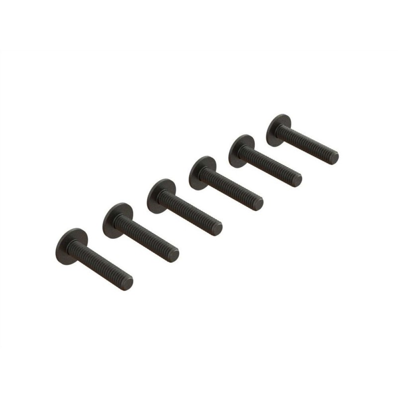 ARRMA Tornillo de cabeza de botón con brida M4x20mm (6)