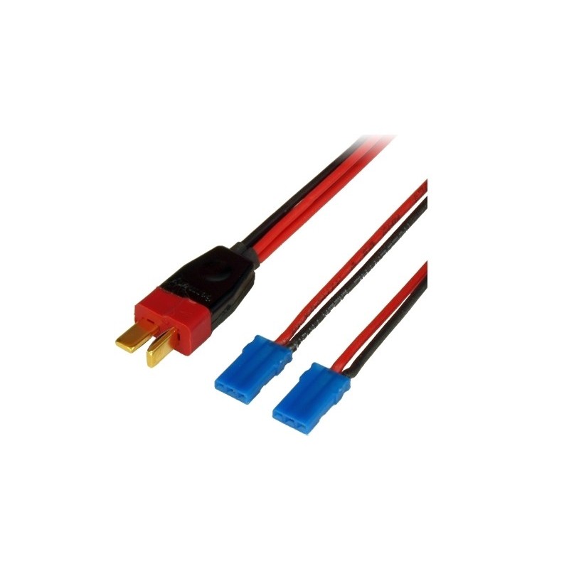 Cable adaptador Deans a 2 sistemas PowerBox JR de 0,5 mm².