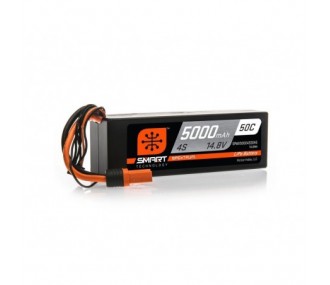 Smart Lipo 4S 14.8V 5000mAh 50C Battery Spektrum