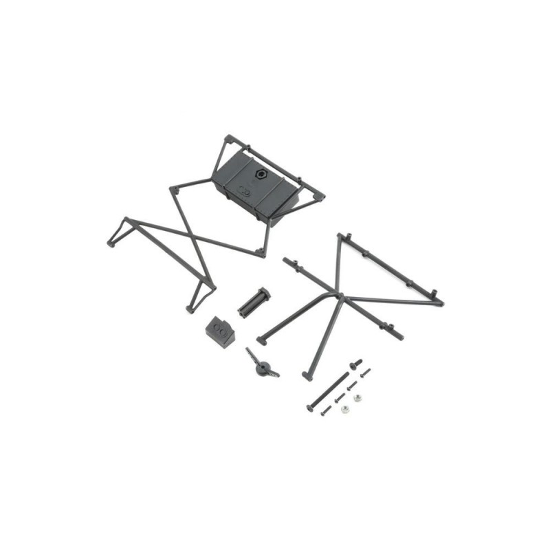 LOSI - Baja Rey - Obere Stange, X-Stange, Reifenschutz und -halterung