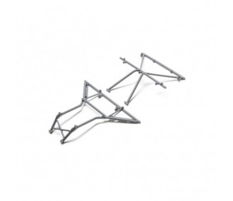 LOSI - Jaula antivuelco, Techo, Delantero, Gris: Rock Rey