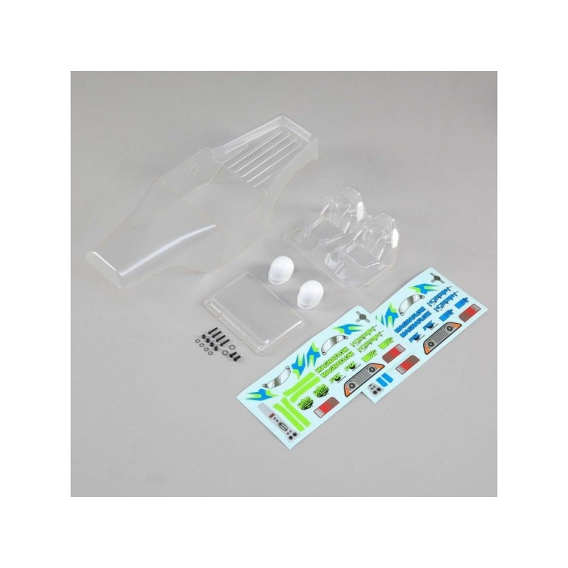LOSI - Clear Body Set with Driver Insert: Nightcrawler S.E.