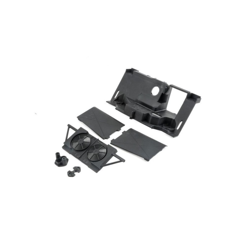 LOSI - Baja Rey - Rear bulkhead, fan and mud flaps