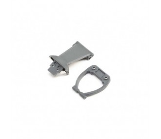 LOSI - Paraurti anteriore/Skid Plate&Support, grigio: Rock Rey