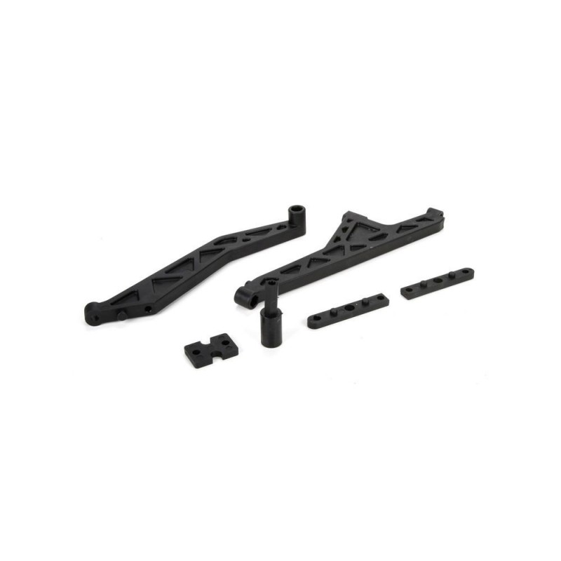 LOSI - FR/RR Chassis Brace & CNTR Diff Spcr: MTXL