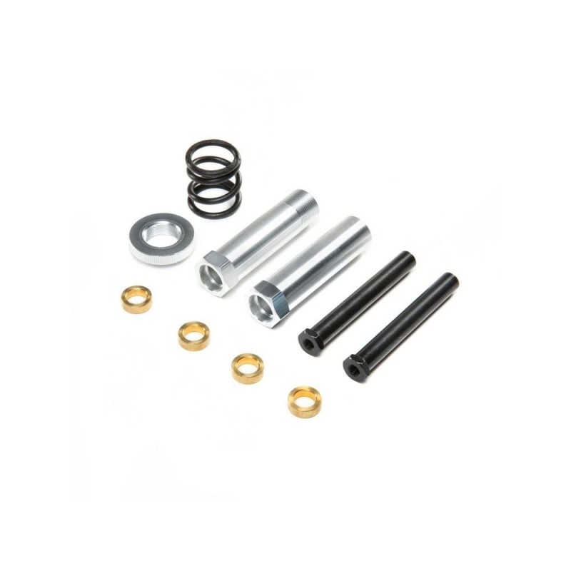 LOSI - Steering Post, Tube, Servo Saver Spring Set: DBXL-E 2.0