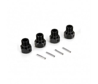 LOSI - Wheel Hex Black & Pin (4): MTXL