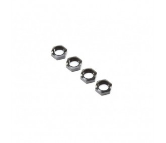 LOSI - Wheel Nut, Black (4): Super Baja Rey