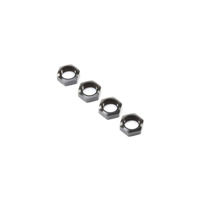 LOSI - Wheel Nut, Black (4): Super Baja Rey