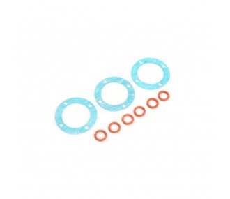 LOSI - Outdrive O-ringe & Diff Gaskets (3): 5ive-T 2.0